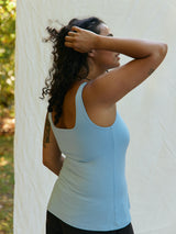 Free Label reversible built in bra Rina Tank in Beach