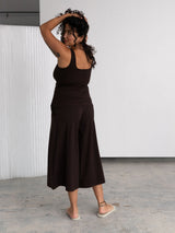 Free Label reversible built in bra Rina Tank in Cold Brew