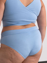 blue bamboo underwear low rise made in canada