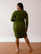 MOSS LONG-SLEEVE JULES DRESS