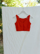 red bamboo bralette made in canada