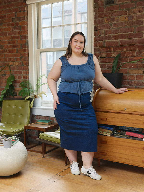 Sustainable Clothing - Made in Vancouver - Off the shoulder top - Organic Cotton - Spring Top 