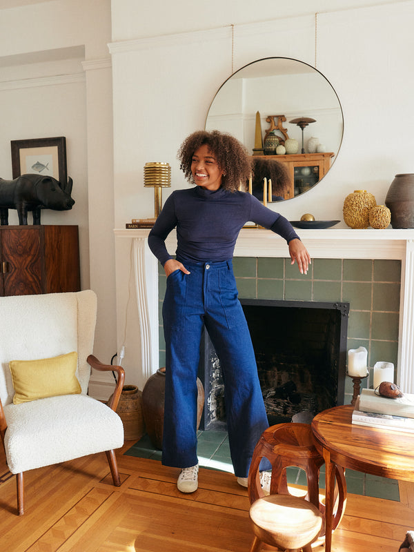 DARK DENIM STEVIE PANT