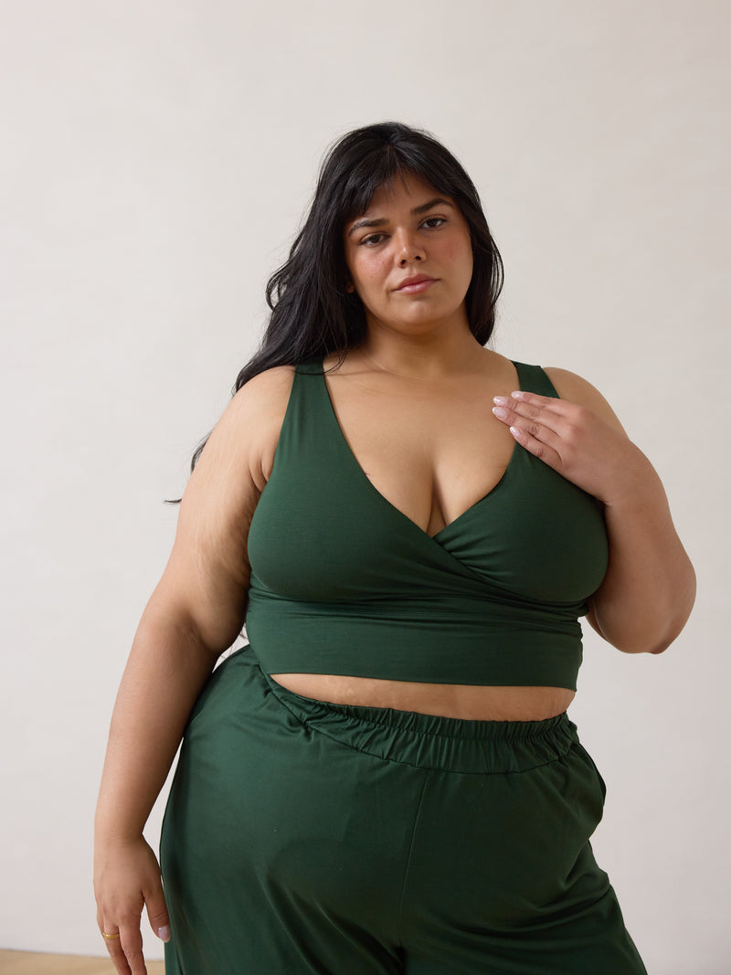 Free Label nursing friendly canadian made bamboo bra plus size