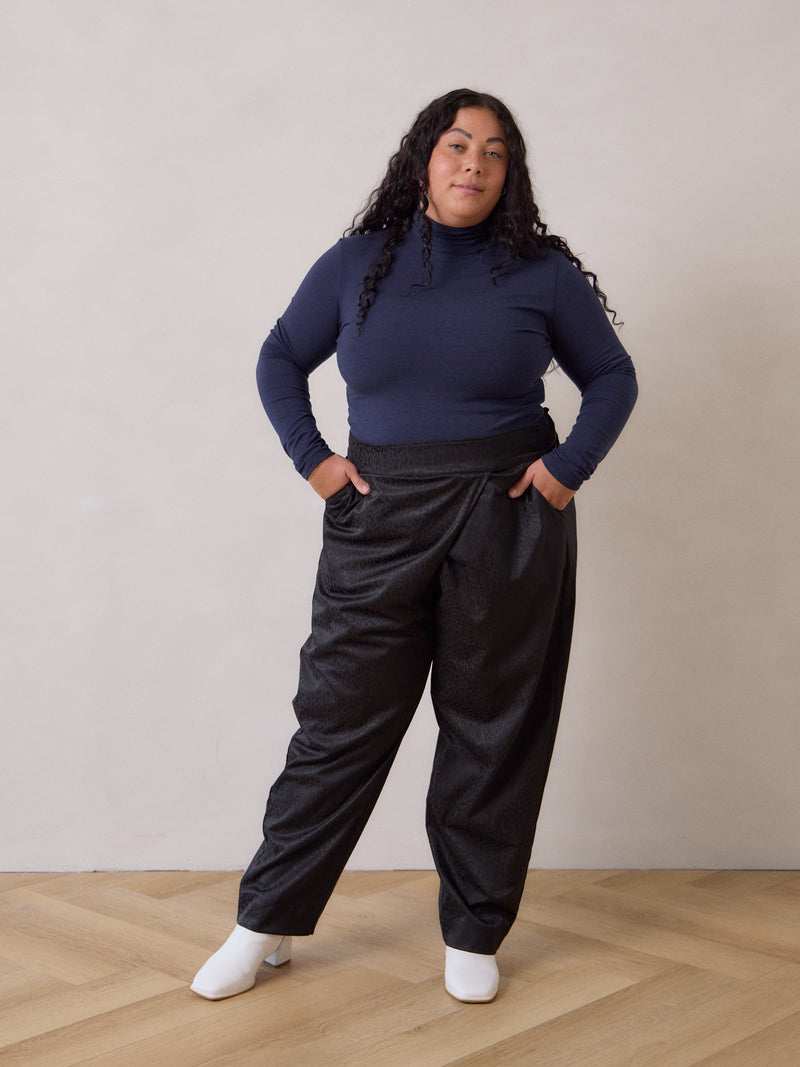 Free Label wrap Ava Pant work friendly straight leg plus size trouser
