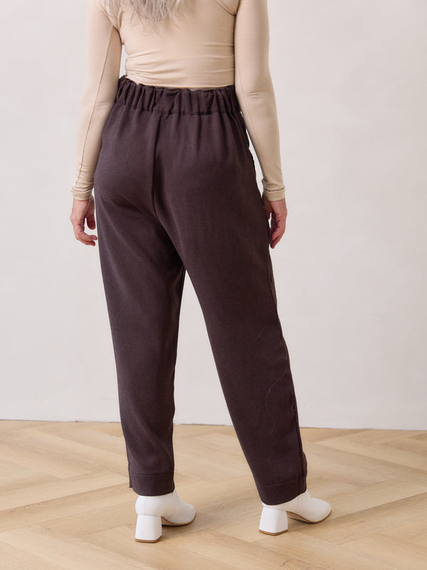 Free Label pull on faux wrap pant work appropriate slow fashion