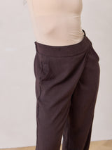 Free Label pull on faux wrap pant work appropriate slow fashion