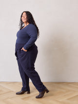 Free Label wrap Ava Pant work friendly straight leg plus size trouser