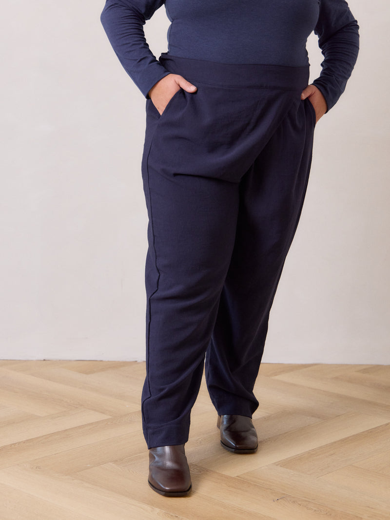 Free Label wrap Ava Pant work friendly straight leg plus size trouser