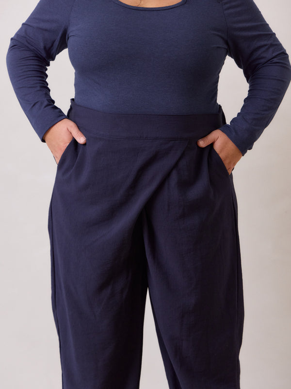 Free Label wrap Ava Pant work friendly straight leg plus size trouser