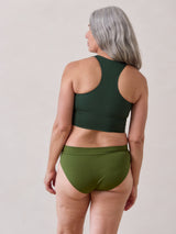 Free Label Goldie Bra racerback bamboo bra in Basil