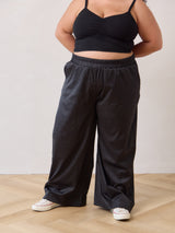 Black Leopard Loretta wide leg pant