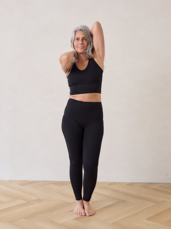 Free Label Black bamboo Robson Tight made in canada