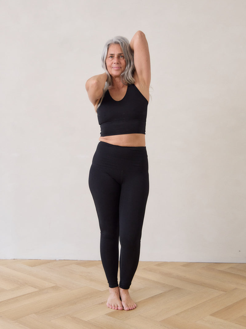 Free Label Black bamboo Robson Tight made in canada