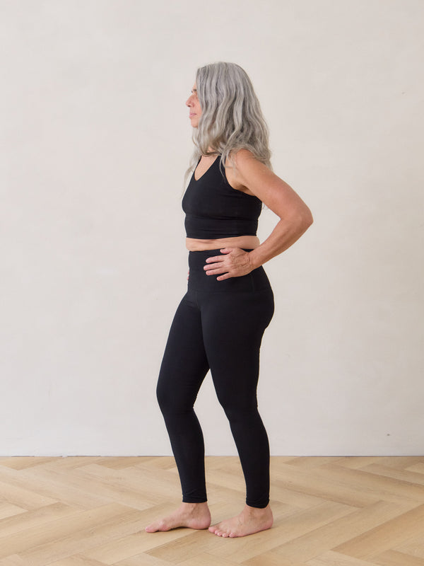 Free Label Black bamboo Robson Tight made in canada