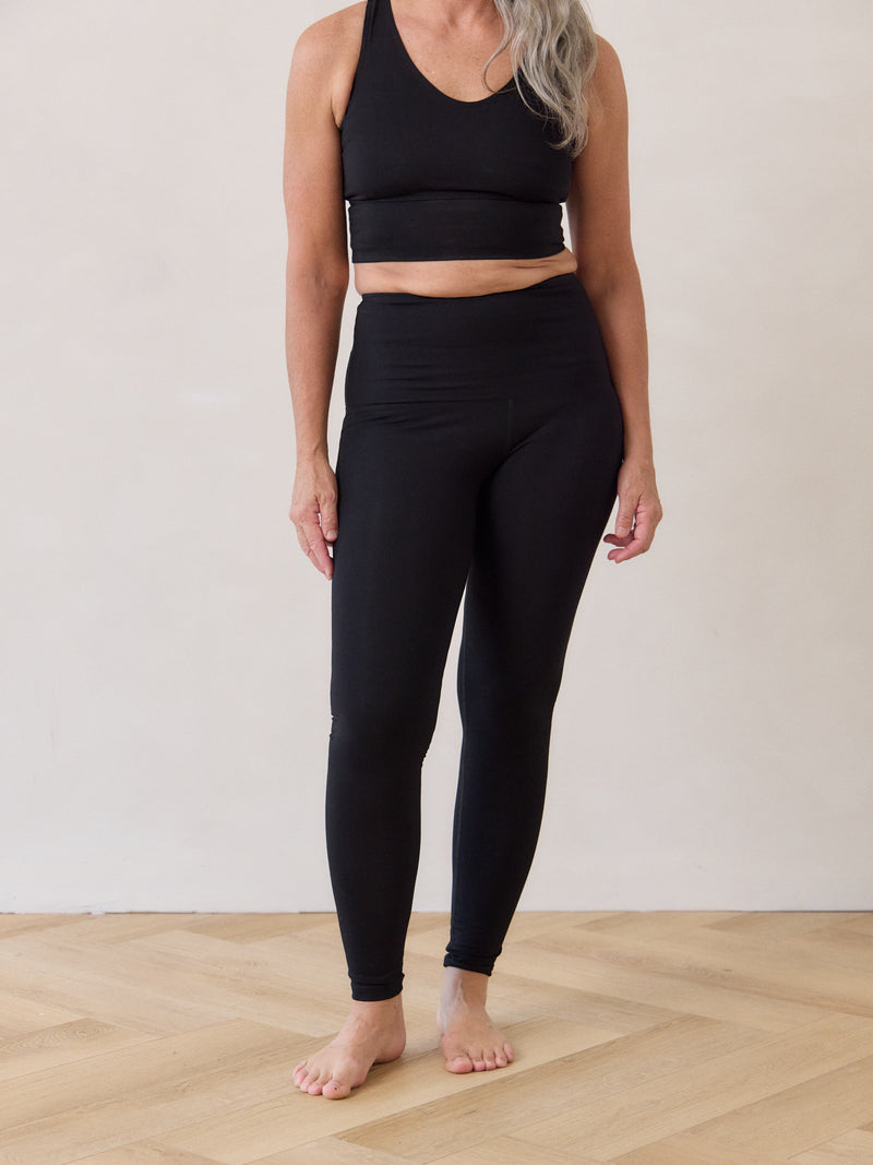 Free Label Black bamboo Robson Tight made in canada