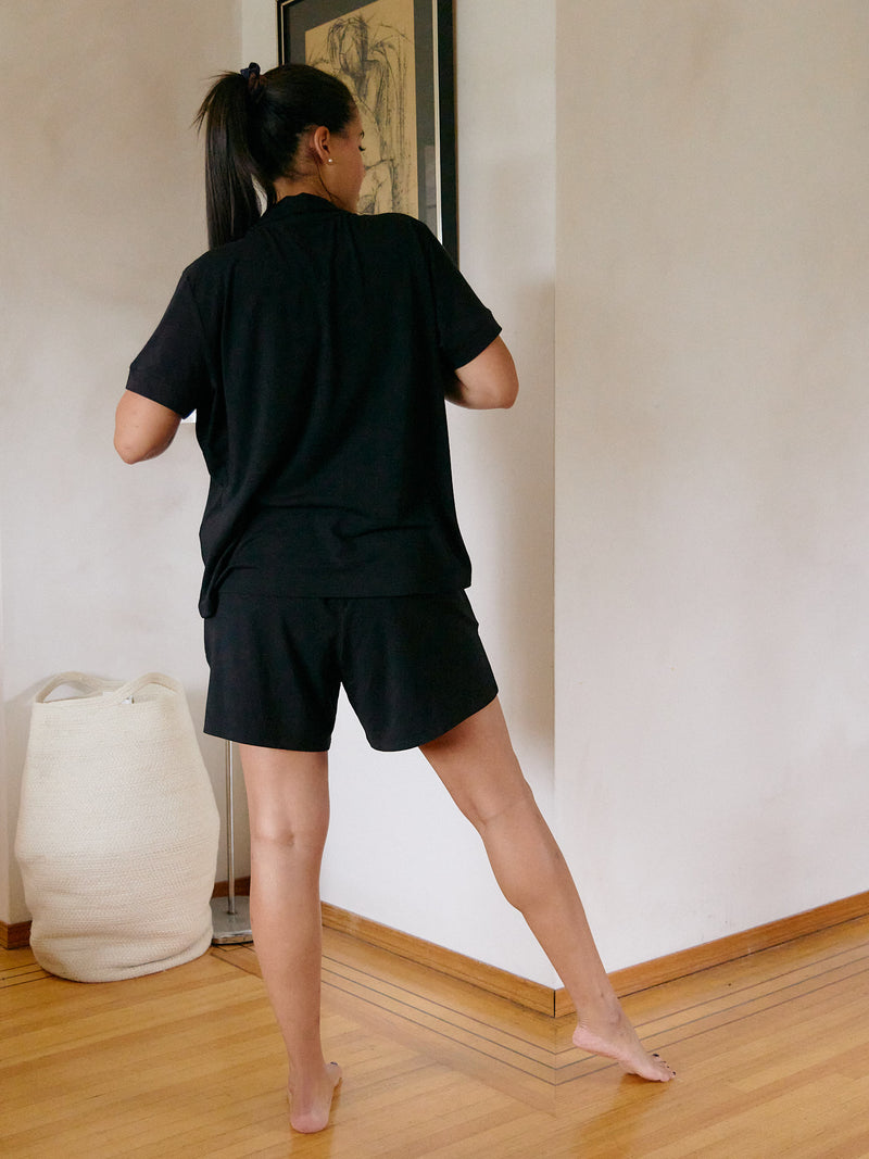 BLACK MAGGIE PJ SHIRT