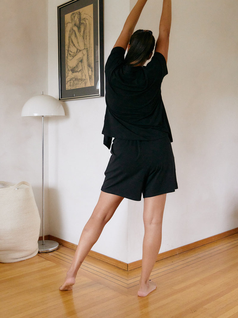 BLACK MAGGIE PJ SHORT