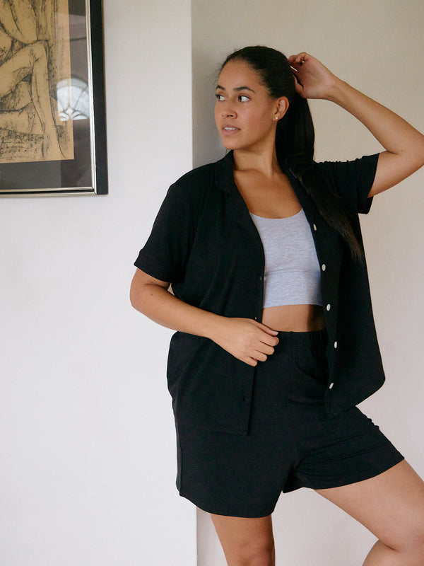 BLACK MAGGIE PJ SHIRT