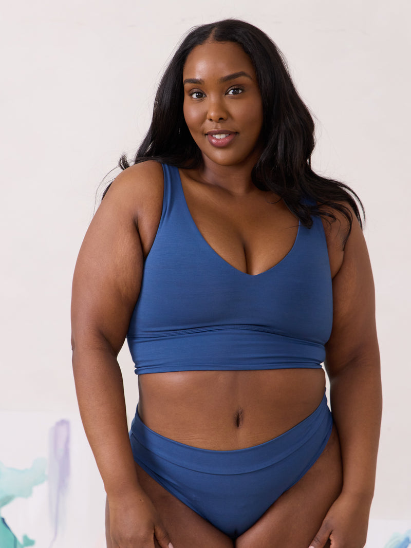 Atlantic Andie Bra by Free Label clothing. Sustainable ethically made bra