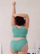 Free Label Seafoam Green Andie Bra. Plus size canadian made bra