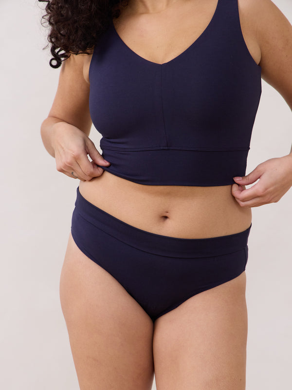 Canadian made bamboo undies. Size inclusive. Free Label Ink Kimmie Undie