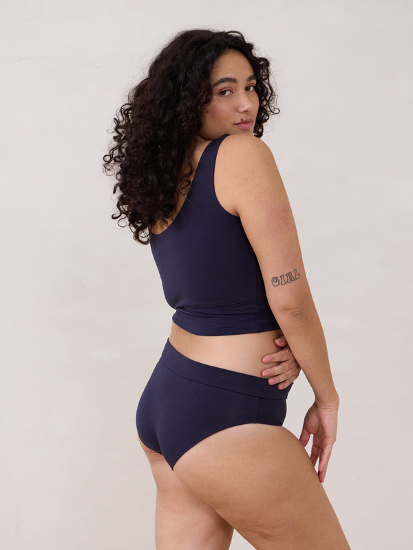 Canadian made bamboo undies. Size inclusive. Free Label Ink Kimmie Undie