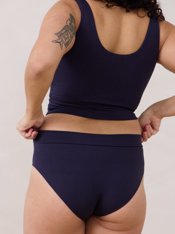 Canadian made bamboo undies. Size inclusive. Free Label Ink Kimmie Undie