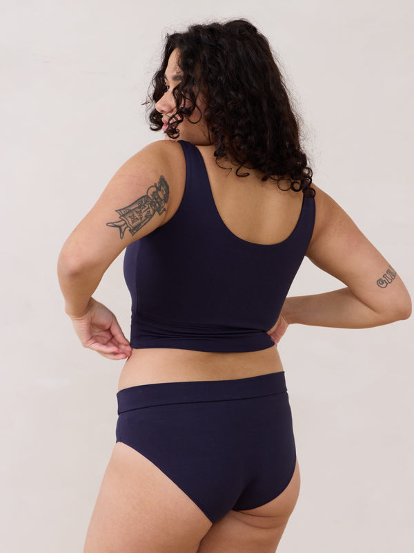 Canadian made bamboo undies. Size inclusive. Free Label Ink Kimmie Undie