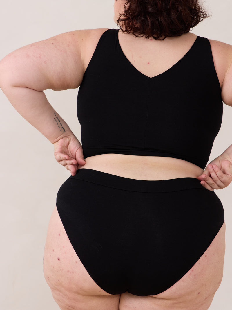 Plus size low rise bamboo underwear made in canada