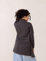 Diane Cardigan. Free Label french terry open cardigan. Ethically made organic and plus size friendly