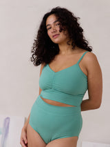 Free Label Seafoam Green Carrie Bra.  spaghetti strap bamboo bra made in Canada.