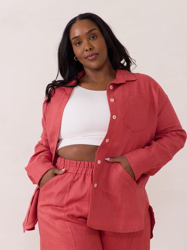 RASPBERRY CORA SHACKET