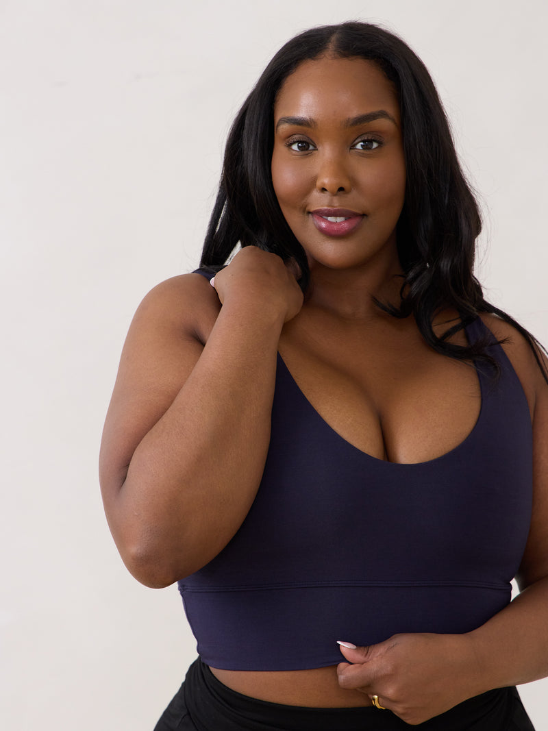Ink Sonny Bra by Free Label. Best bamboo bra made in Canada nursing friendly
