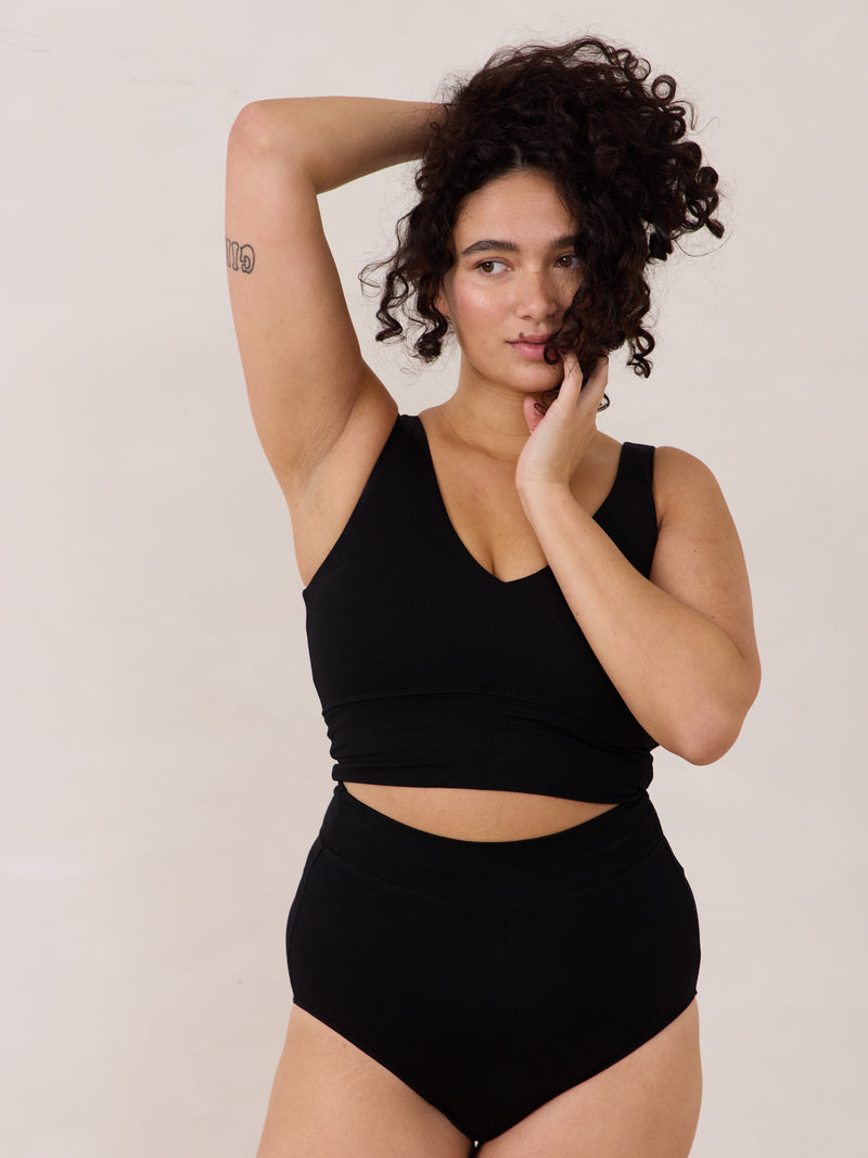 Free Label high rise bamboo underwear made in canada