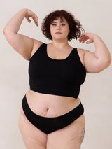 Free Label black becky bra wireless bra for big busts made in canada plus size