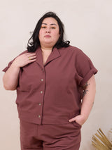 plus size cotton button down shirt unisex canadian slow fashion