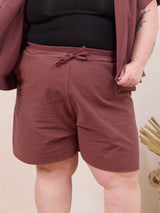 plus size drawn string cotton shorts made in canada