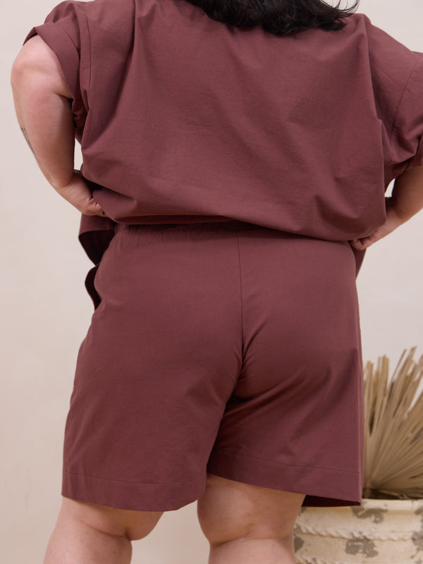 plus size drawn string cotton shorts made in canada