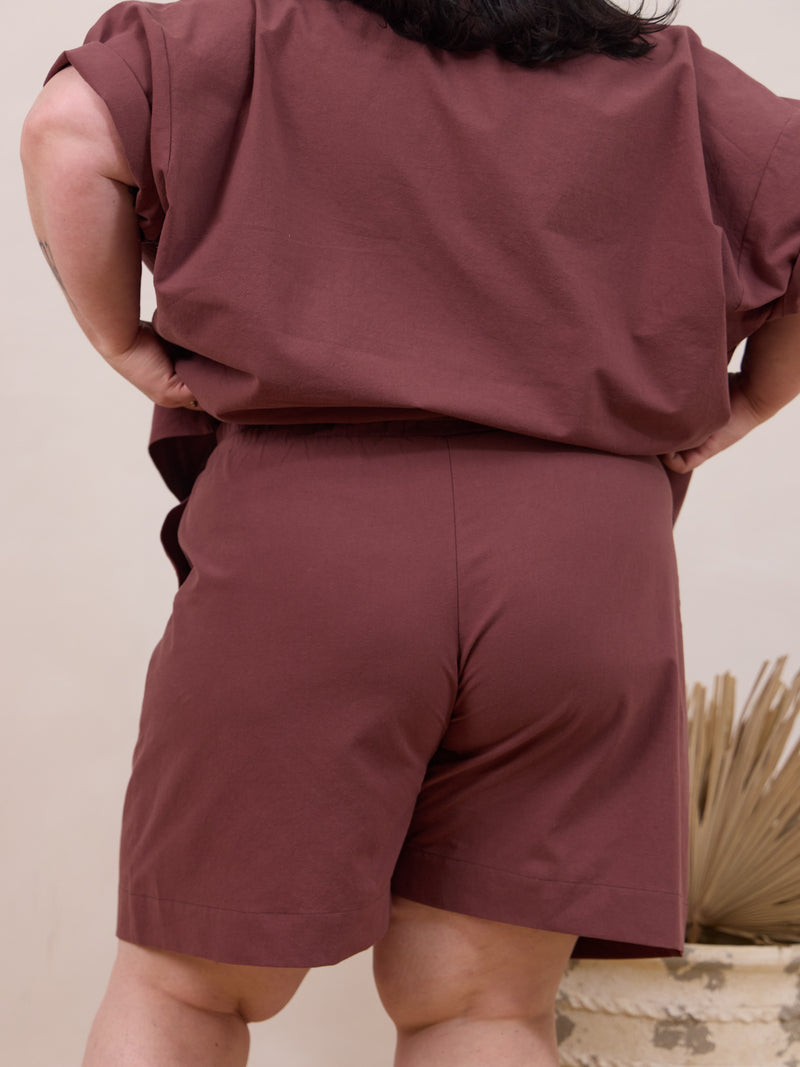 plus size drawn string cotton shorts made in canada