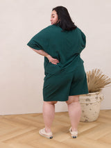 plus size drawn string cotton shorts made in canada