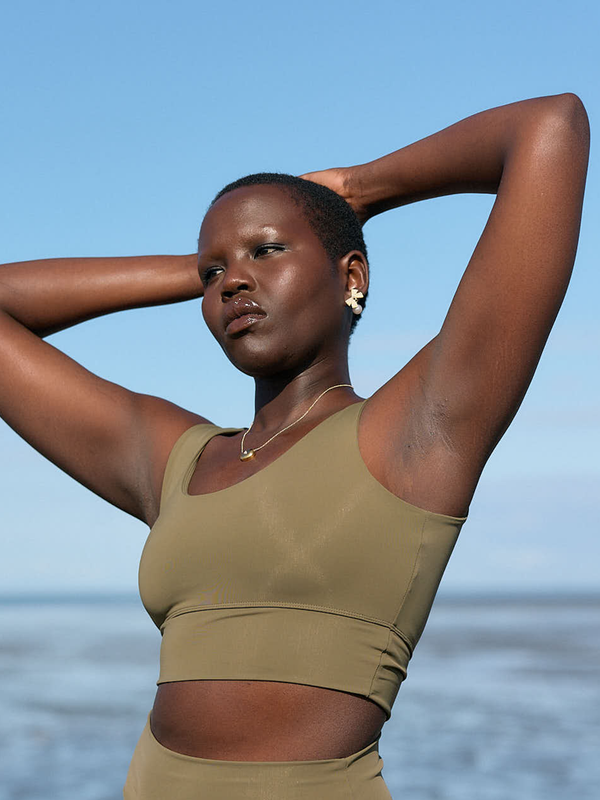 Free Label slow fashion sustainable swimwear in algae