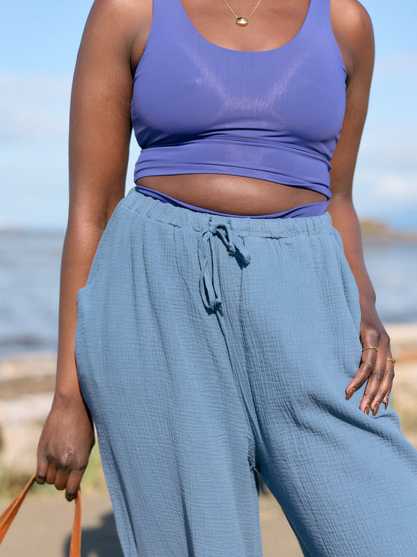 sloane pant ultra wide leg cotton gauze pant bohemian style