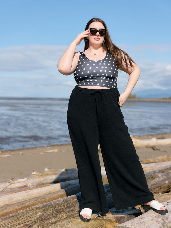 sloane pant ultra wide leg cotton gauze pant bohemian style