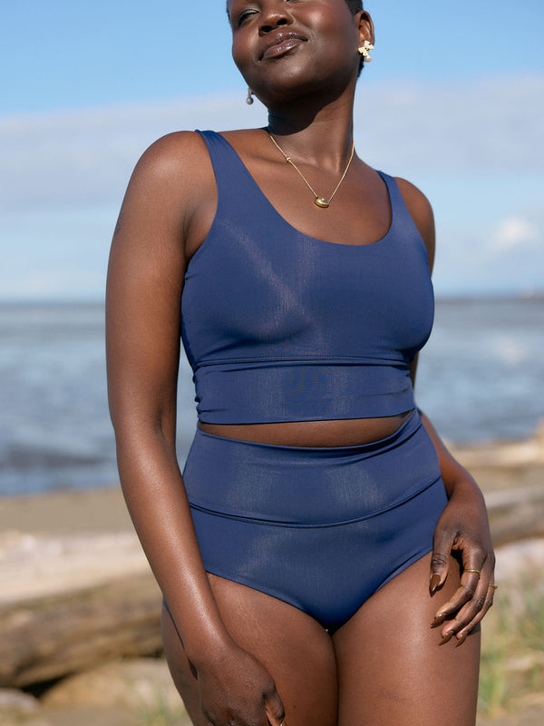 canadian made bikini bottom roll down waistband