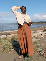 Free Label tiered maxi skirt organic cotton