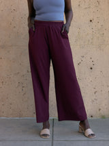 Free Label bamboo wide leg pants made in Canada
