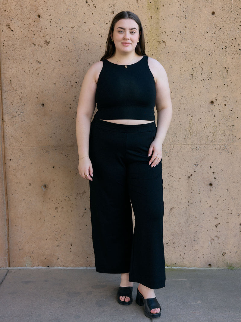 Free Label Ink bamboo loretta pants wide leg plus size pants
