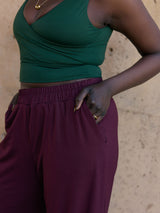 Free Label bamboo wide leg pants made in Canada