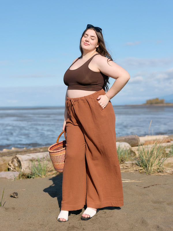 sloane pant ultra wide leg cotton gauze pant bohemian style